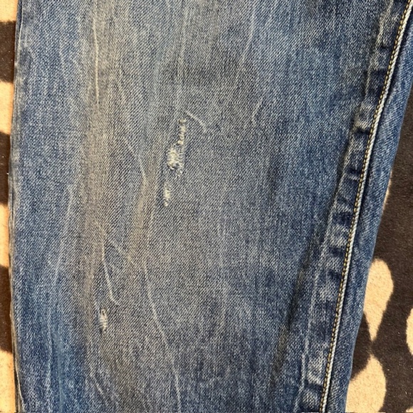 R13 Axl Leather Cuff Straight Leg Jeans Size 31🌸 - Picture 10 of 15